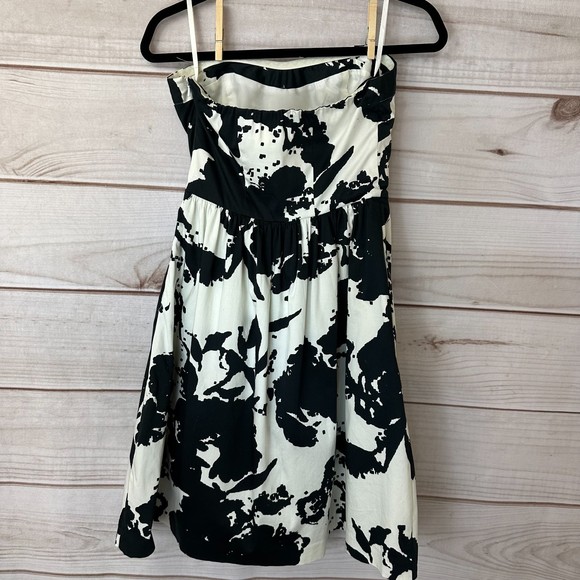 The Limited Strapless Splatter Print Cocktail Dress, Size 2 - Picture 6 of 6